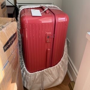 Rimowa trunk plus in Gloss Granada pink, NWT